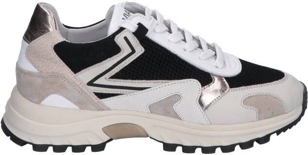 VIA VAI Danae Nicole Sierra combi Mushroom Zwart Leer Lage sneakers Dames - Foto 6