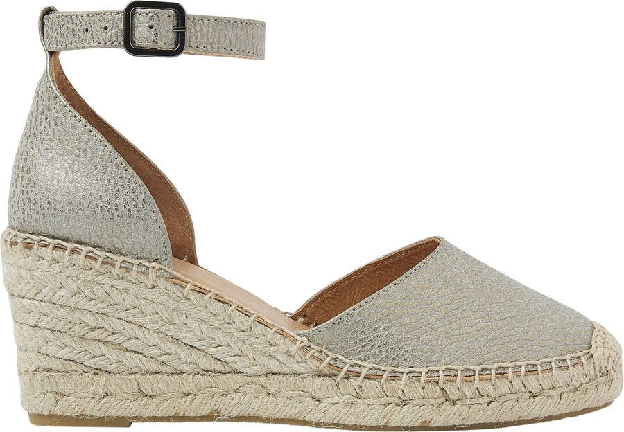 VIA VAI Sandalen met Hak Dames Flora Braid Maat: 36 Materiaal: Leer Kleur: Grijs - Foto 3
