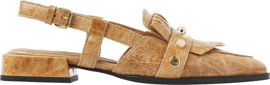 VIA VAI Jazz Tammi Slingbacks dames Leer Cognac