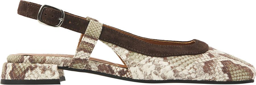 VIA VAI Julie Xena Slingbacks Dames Leer Groen