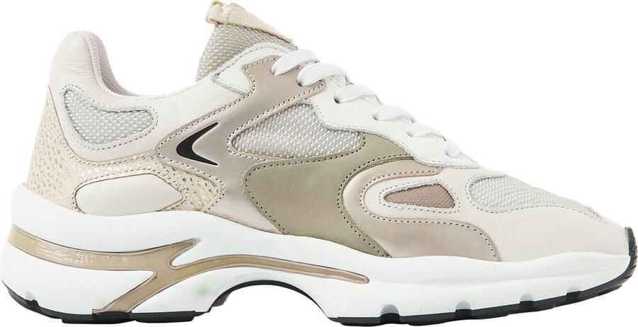 VIA VAI Vesper Due Sneakers Dames Leer Mesh Beige - Foto 2