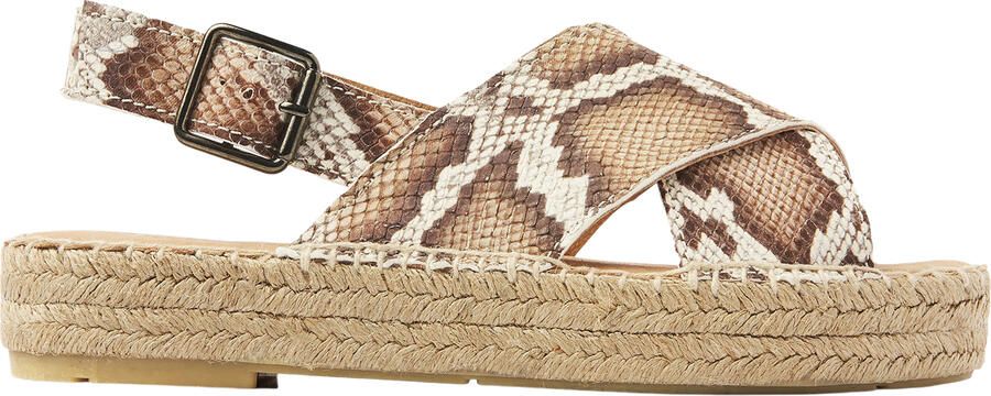 VIA VAI Mondi Isabella Espadrilles Dames Leer Cognac
