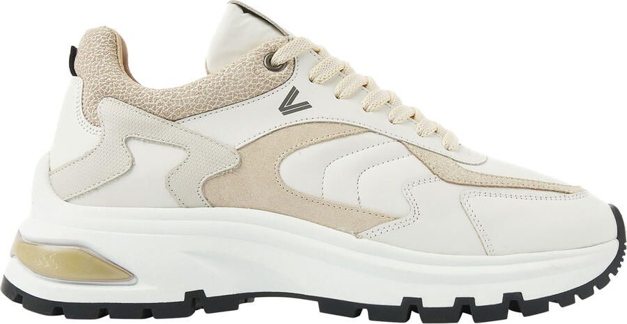 VIA VAI Liz Leighton Sneakers Dames Leer Suède Beige - Foto 2