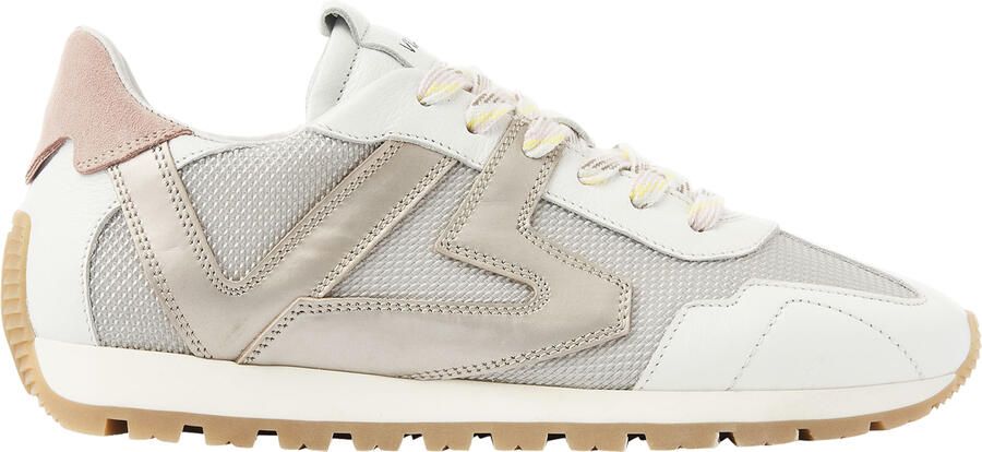 VIA VAI Scott Kenzie Sneakers Dames Mesh Suède Leer Roze