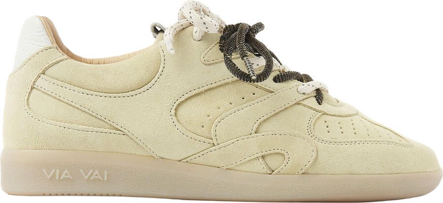 VIA VAI Nilla Macy Sneakers Dames Leer Suède Geel