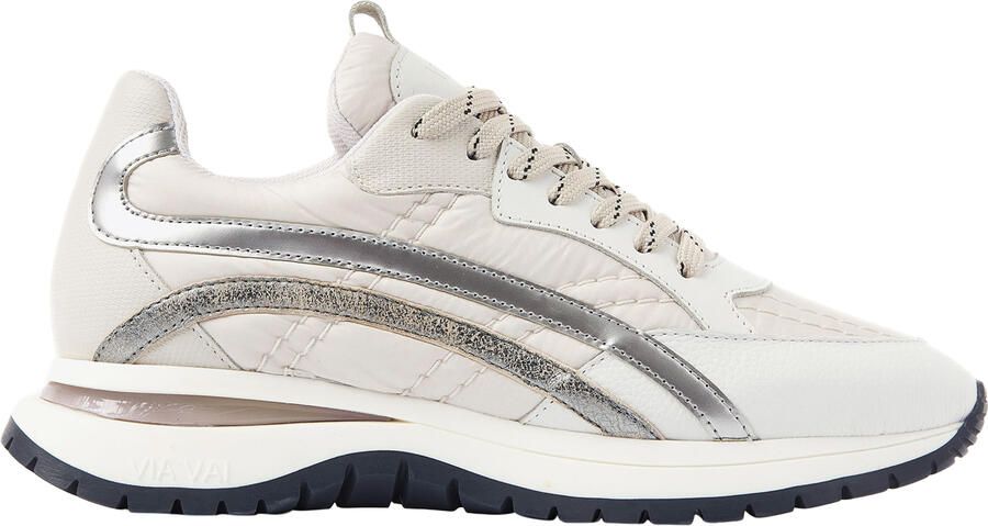 VIA VAI Usher Skye Sneakers dames Textiel Leer Zilver
