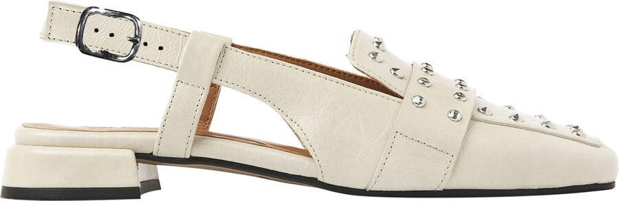 VIA VAI Julie Damian Slingbacks Dames Leer Beige - Foto 2