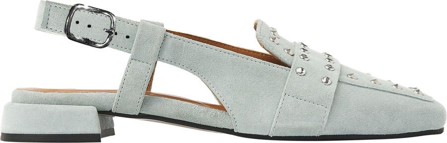 VIA VAI Julie Damian Slingbacks Dames Suède Blauw - Foto 2