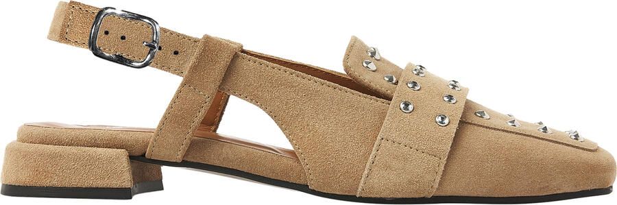 VIA VAI Julie Damian Slingbacks Dames Suède Beige - Foto 2