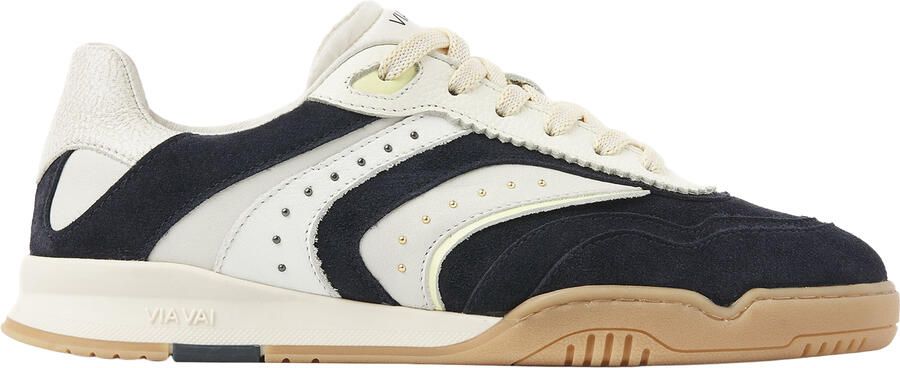 VIA VAI Kris Pax Sneakers dames Leer Suède Blauw