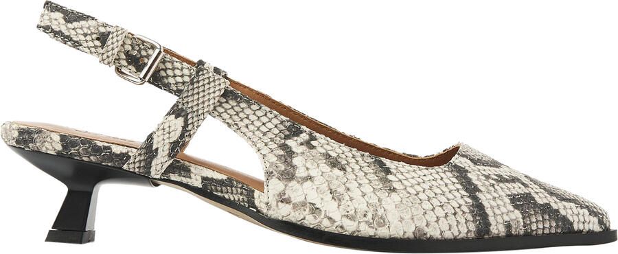 VIA VAI Lea Elina Slingbacks Dames Leer Beige