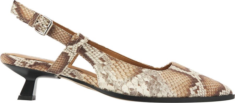 VIA VAI Lea Elina Slingbacks Dames Leer Cognac - Foto 2