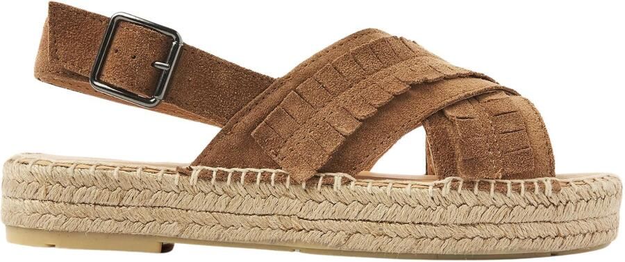 VIA VAI Mondi Noel Espadrilles Dames Suède Cognac - Foto 2
