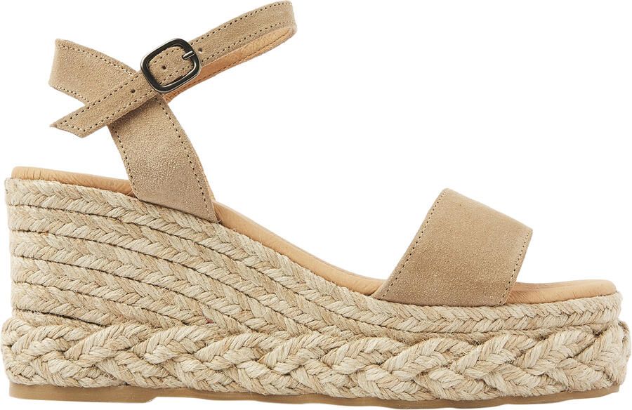 VIA VAI Capri Neva Espadrilles Dames Suède Beige