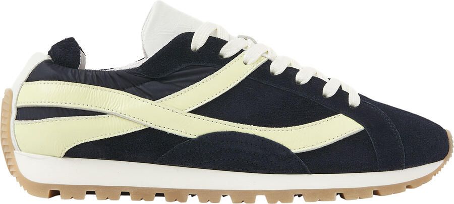 VIA VAI Scott Nala Sneakers Dames Leer Suède Textiel Blauw