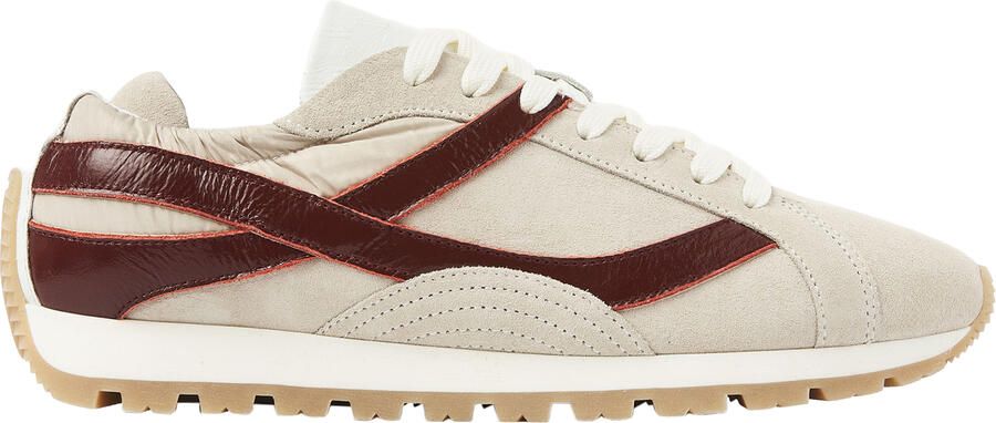 VIA VAI Scott Nala Sneakers Dames Leer Suède Textiel Beige - Foto 2