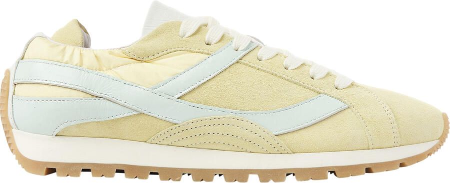 VIA VAI Scott Nala Sneakers Dames Leer Suède Textiel Geel - Foto 2