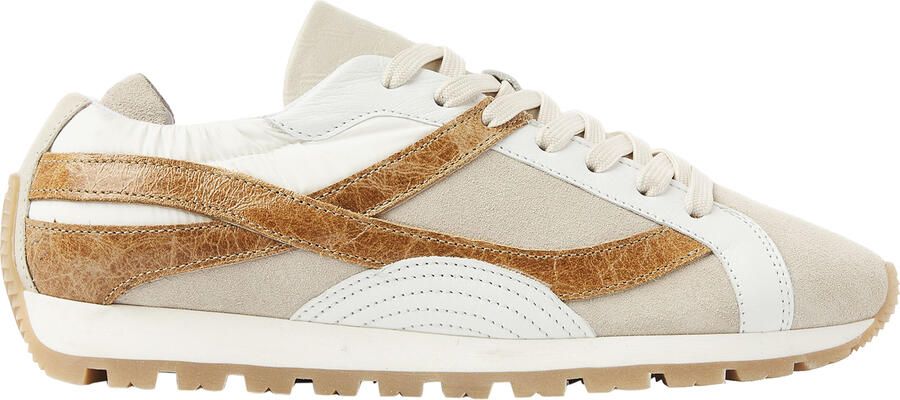 VIA VAI Scott Nala Sneakers Dames Leer Suède Textiel Cognac - Foto 2