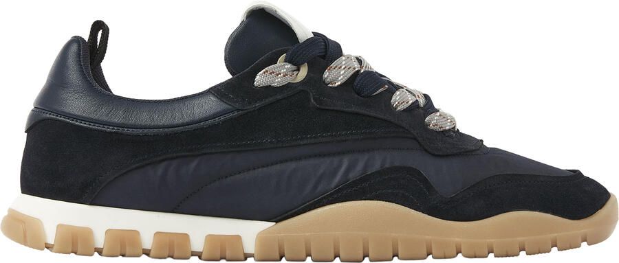 VIA VAI Frenkie Aaron Sneakers Heren Suède Textiel Leer Blauw