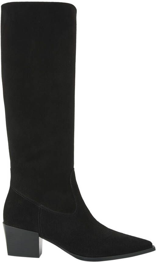 VIA VAI Hoge Laarzen Dames Kate Elena Maat: 41 Materiaal: Suède Kleur: Zwart - Foto 4