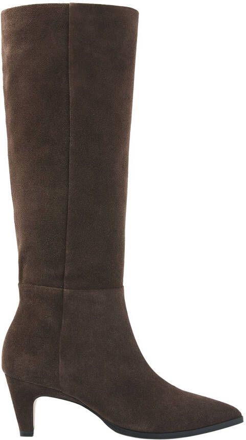 VIA VAI Hoge Laarzen Dames Lina Perri Maat: 39 Materiaal: Suède Kleur: Bruin - Foto 3