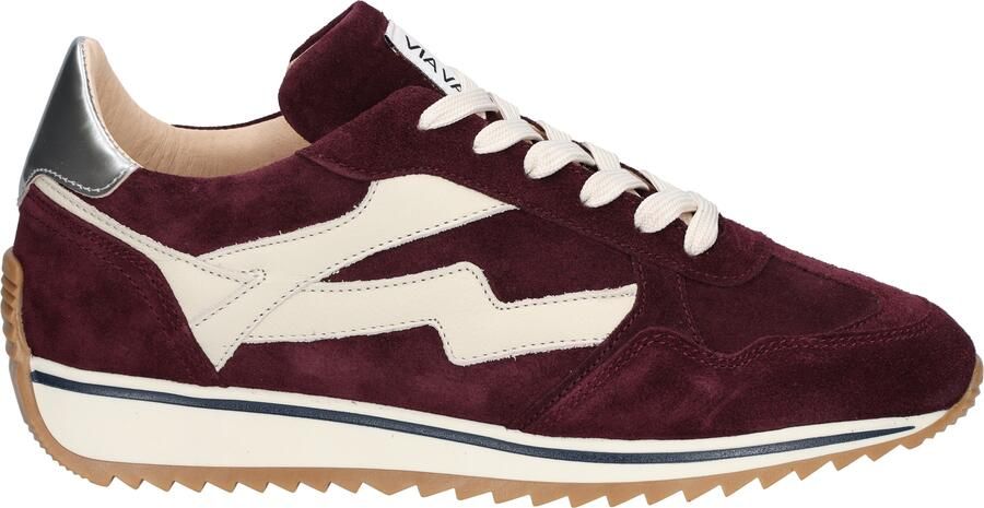 VIA VAI Lage Sneakers Dames Mikki Alex Maat: 36 Materiaal: Suède Kleur: Bordeaux - Foto 3