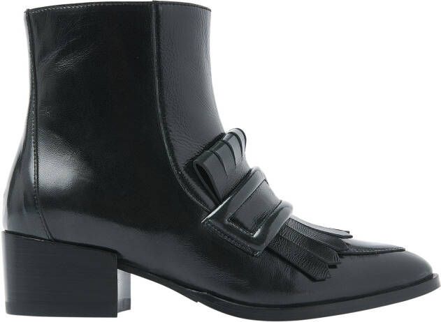 VIA VAI Enkellaarsjes Dames Rose Hannah Maat: 39 Materiaal: Leer Kleur: Zwart - Foto 2