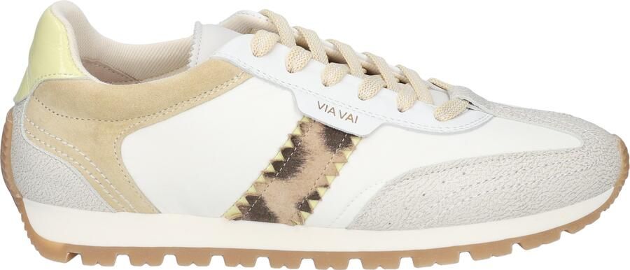 VIA VAI Scott Sara Sneakers Dames Leer Suède Textiel Geel - Foto 3