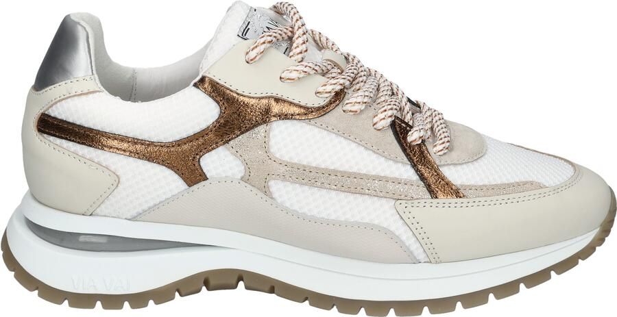 VIA VAI Usher Rosie Sneakers dames Leer Mesh Suède Goud - Foto 3