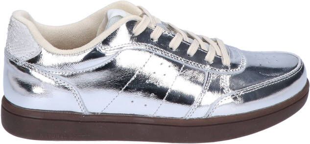 Woden Bjork Leather Silver Sneakers