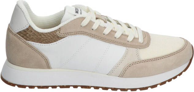 Woden Kleur-geblokkeerde leren sneakers met kurkzool White Dames - Foto 6