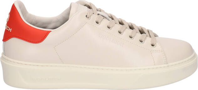 Woolrich Classic Court Women 2320 Beige Red Lage sneakers