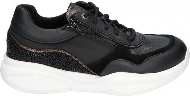 Xsensible SWX11 30085.3.002 Zwarte dames sneaker met rits en uitneembaar voetbed - Foto 6