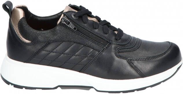 Xsensible 30217.3 Arona Black Gold H-Wijdte Veterschoenen