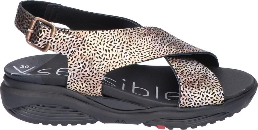 Xsensible 30036.5 Corfu 062 Black Fantasy G-Wijdte Sandalen - Foto 3
