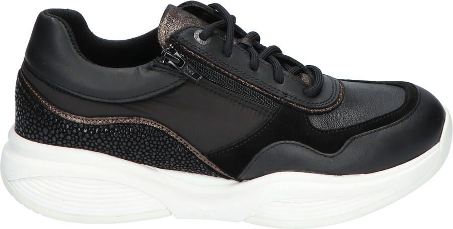 Xsensible SWX11 30085.3.002 Zwarte dames sneaker met rits en uitneembaar voetbed - Foto 5