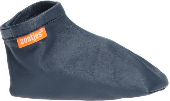 Zootjes Leren Babyslofje Navy Baby-schoenen