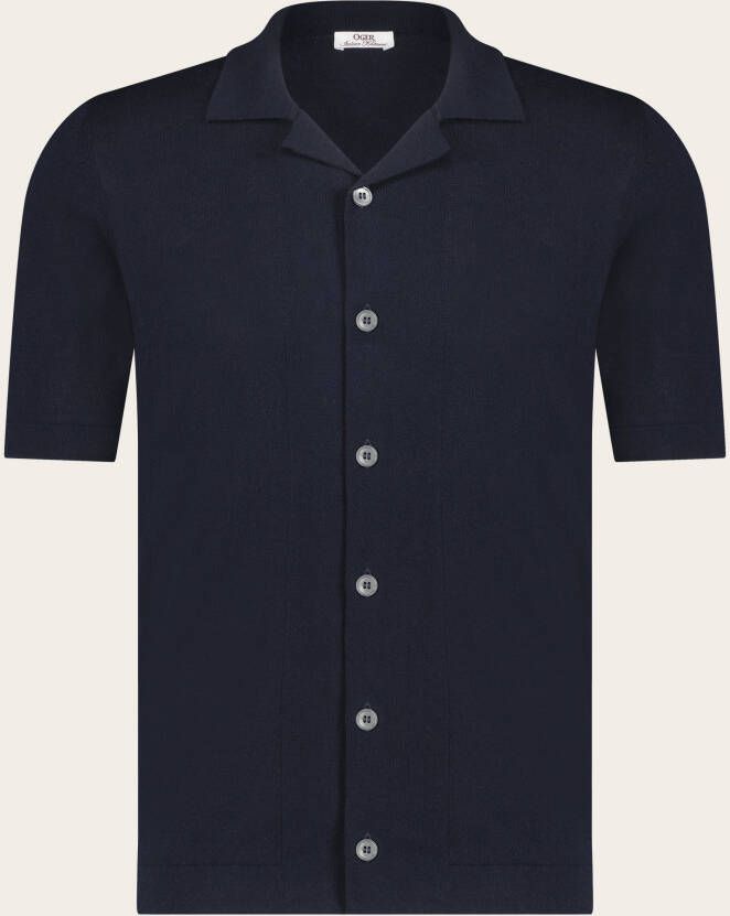 OGÉR Italian Knitwear Slim-fit polo shirt