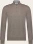 OGER Italian Knitwear Virgin wollen cashmere trui met ritssluiting BLUE NAVY - Thumbnail 1