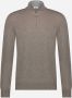 OGER Italian Knitwear Virgin wollen cashmere trui met ritssluiting BLUE NAVY - Thumbnail 4