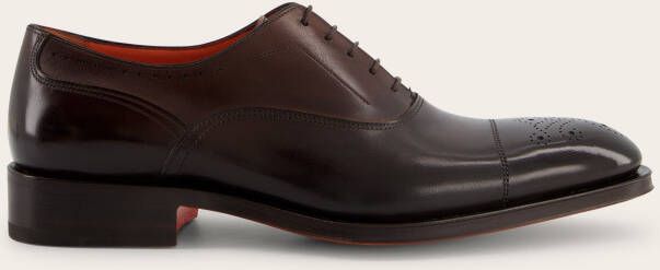 Santoni Lederen oxford Carter veterschoenen