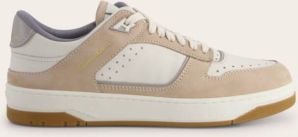 Santoni Low-top nubuck sneakers