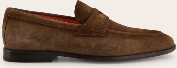 Santoni Suéde Carlos penny loafers