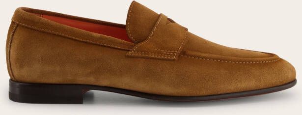 Santoni Suéde Carlos penny loafers