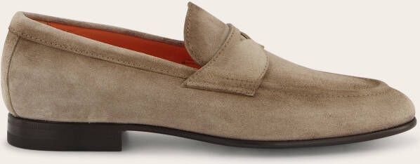 Santoni Suéde Carlos penny loafers