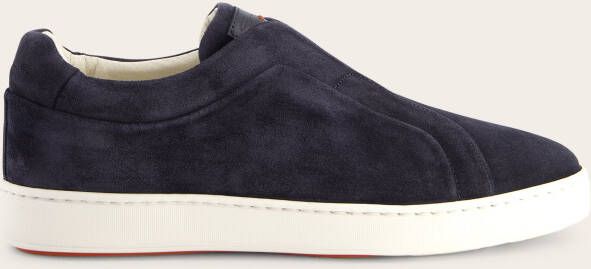 Santoni Suède Clean Icon instappers - Schoenen.nl