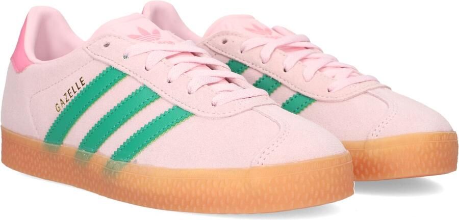 Adidas Originals Gazelle suède sneakers roze groen