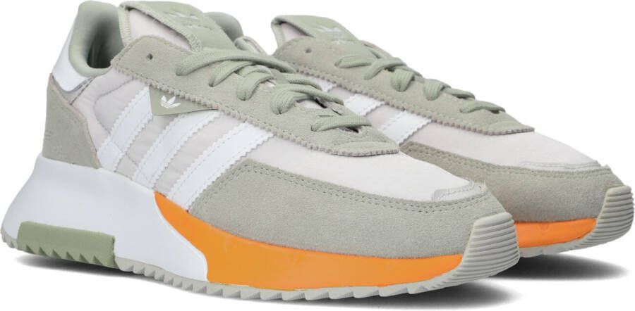 Adidas Originals Retropy F2 sneakers lichtgrijs wit oranje