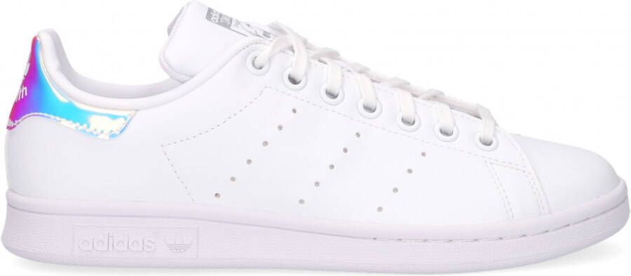 Adidas Originals Stan Smith sneakers wit zilver metallic Meisjes Gerecycled polyester 35 1 2