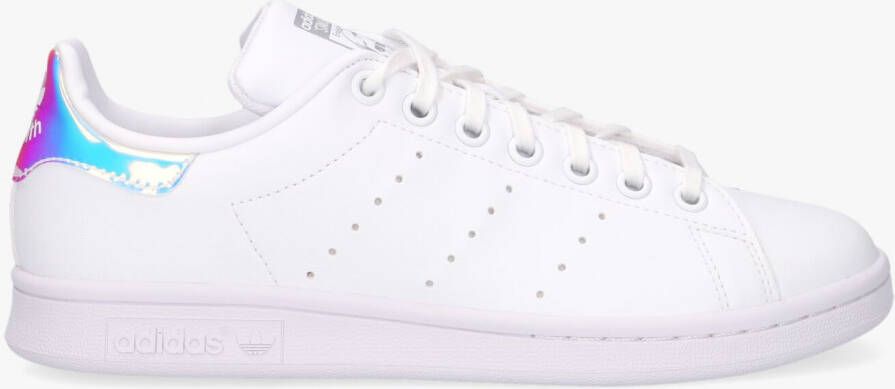 Adidas Originals Stan Smith sneakers wit zilver metallic Meisjes Gerecycled polyester 36 2 3